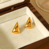 Wholesale Geometric Stainless Steel Electroplated Earrings For Women