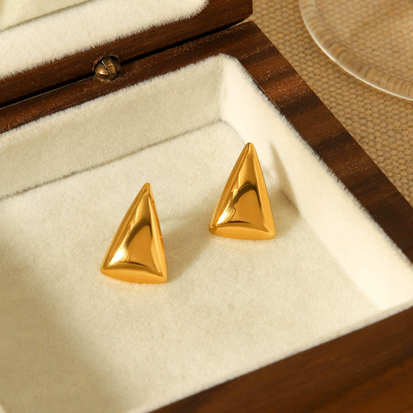 Wholesale Geometric Stainless Steel Electroplated Earrings For Women