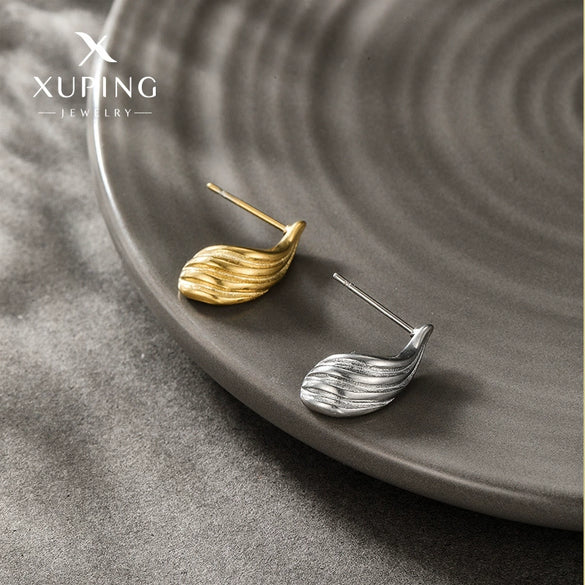 Wholesale Geometric Stainless Steel Electroplated Earrings For Women