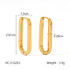 Wholesale Geometric Stainless Steel Electroplated Earrings For Women