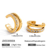Wholesale Geometric Stainless Steel Electroplated Earrings For Women