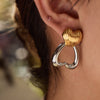 Wholesale Geometric Stainless Steel Electroplated Earrings For Women