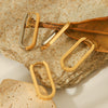 Wholesale Geometric Stainless Steel Electroplated Earrings For Women