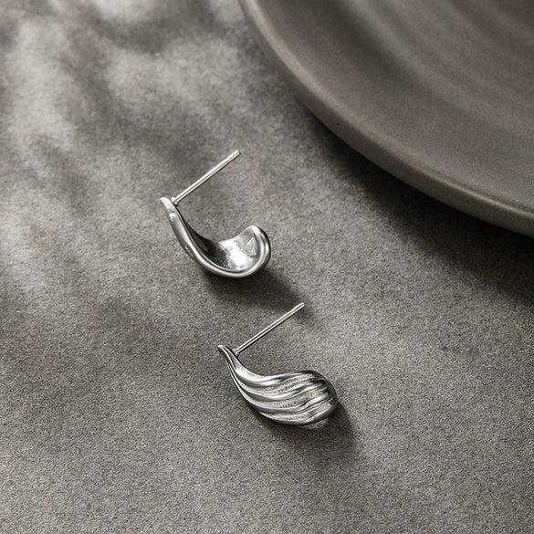 Wholesale Geometric Stainless Steel Electroplated Earrings For Women