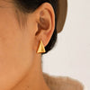 Wholesale Geometric Stainless Steel Electroplated Earrings For Women