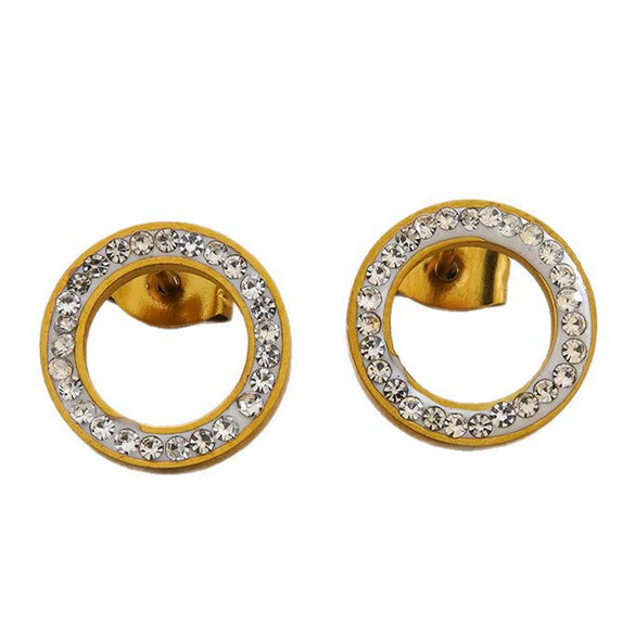 Wholesale Geometric Stainless Steel Electroplated Earrings Necklaces And Bracelets Jewelry Accessories For Women