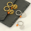 Wholesale Geometric Stainless Steel Electroplated Earrings Unisex Niche Style