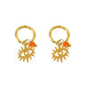 Wholesale Geometric Stainless Steel Electroplated Earrings Unisex Niche Style