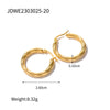 Wholesale Geometric Stainless Steel Electroplated French Vintage Earrings