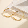 Wholesale Geometric Stainless Steel Electroplated Hoop Earrings For Women