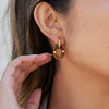 Wholesale Geometric Stainless Steel Electroplated Hoop Earrings For Women