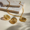 Wholesale Geometric Stainless Steel Electroplated Hoop Earrings For Women