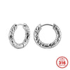 Wholesale Geometric 316 Stainless Steel Electroplated Hoop Earrings Unisex Original Design