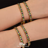 Wholesale Geometric Stainless Steel Electroplated 18K Gold Clasp Colorful Zircon Bracelet