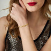 Wholesale Geometric Stainless Steel Electroplated 18K Gold Doublelayer Couple Bracelet For Women