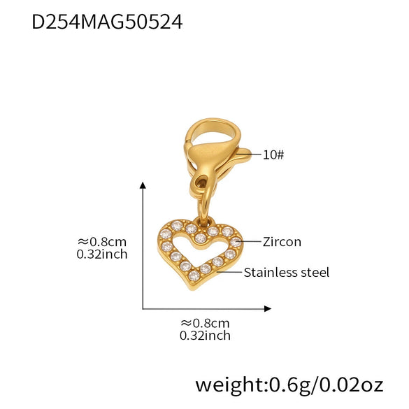 Wholesale Geometric Stainless Steel Electroplated 18K Real Gold 5A Zircon Diy Bracelet Anklet Jewelry For Women