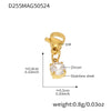 Wholesale Geometric Stainless Steel Electroplated 18K Real Gold 5A Zircon Diy Bracelet Anklet Jewelry For Women