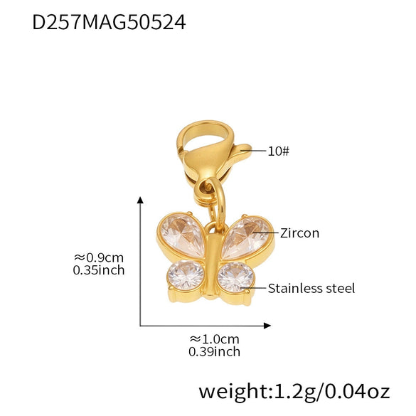 Wholesale Geometric Stainless Steel Electroplated 18K Real Gold 5A Zircon Diy Bracelet Anklet Jewelry For Women