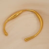 Wholesale Geometric Stainless Steel Electroplated Open Bracelet For Women