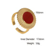 Wholesale Geometric Stainless Steel Electroplated Open Ring Women's Jewelry