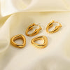 Wholesale Geometric Stainless Steel Electroplated Ring Pendant Earrings Jewelry For Women