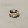 Wholesale Geometric Stainless Steel Electroplated Rings For Women Punk Jewelry