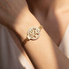 Wholesale Geometric Stainless Steel Electroplated Tree Of Life Bracelet For Women