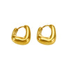 Wholesale Geometric Stainless Steel Electroplated Ushaped Earrings For Women