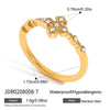 Wholesale Geometric Stainless Steel Electroplated Women's Cross Ring Accessories