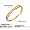 Wholesale Geometric Stainless Steel Electroplated Zirconinlaid Women's Bracelet