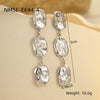 Wholesale Geometric Stainless Steel Fashion Women's Electroplated Earrings
