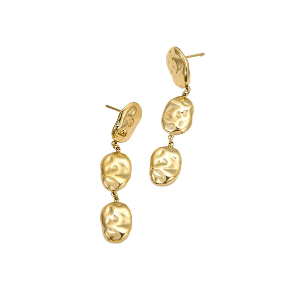 Wholesale Geometric Stainless Steel Fashion Women's Electroplated Earrings