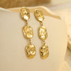 Wholesale Geometric Stainless Steel Fashion Women's Electroplated Earrings