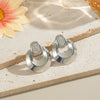 Wholesale Geometric Stainless Steel Fine Polished Fashionable Texture Light Luxury High End Women's Earrings With Electroplating Process Waterproof And Environmentally Friendly