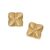Wholesale Geometric Stainless Steel Goldplated Earrings Retro Elegant Style
