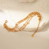 Wholesale Geometric Stainless Steel Goldplated Electroplated Fashion Women's Bracelet Jewelry
