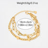 Wholesale Geometric Stainless Steel Goldplated Electroplated Fashion Women's Bracelet Jewelry