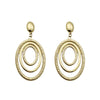 Wholesale Geometric Stainless Steel Goldplated Round Earrings For Women