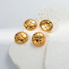 Wholesale Geometric Stainless Steel Goldplated Turtle Shell Fashion Personality Earrings For Women