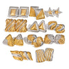 Wholesale Geometric Stainless Steel Jewelry With Gold And Silver Color Matching And Electroplating Design