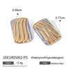 Wholesale Geometric Stainless Steel Jewelry With Gold And Silver Color Matching And Electroplating Design