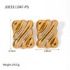 Wholesale Geometric Stainless Steel Jewelry With Gold And Silver Color Matching And Electroplating Design