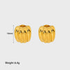 Wholesale Geometric Stainless Steel 18K Gold Electroplated Earrings For Women