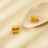 Wholesale Geometric Stainless Steel 18K Gold Electroplated Earrings For Women