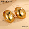 Wholesale Geometric Stainless Steel 18K Gold Electroplated Women's Earrings