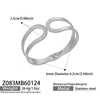 Wholesale Geometric Stainless Steel 18K Gold Plated Bracelet Set With Large Round Beads And Exaggerated Unique Design