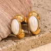 Wholesale Geometric Stainless Steel 18K Gold Plated Caterpillar Earrings For Women