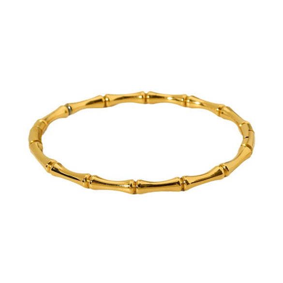 Wholesale Geometric Stainless Steel 18K Gold Plated Clasp Bracelet For Women
