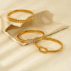 Wholesale Geometric Stainless Steel 18K Gold Plated Diamond Love Bracelet For Women
