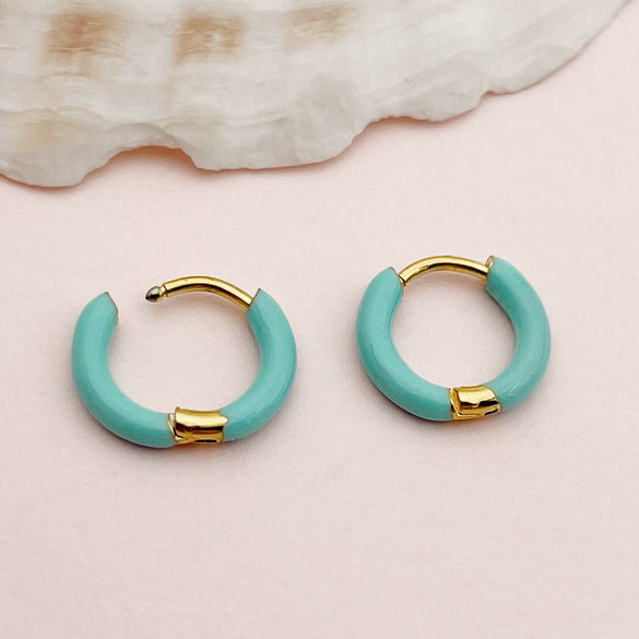 Wholesale Geometric Stainless Steel 14K Gold Plated Earrings For Women